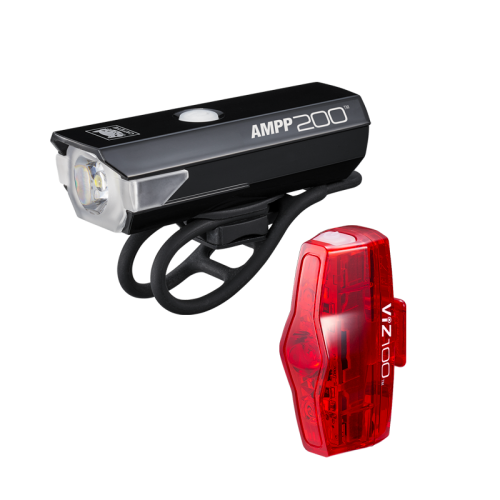CATEYE USB LIGHT SET前後燈套裝 ~AMPP200 + VIZ100