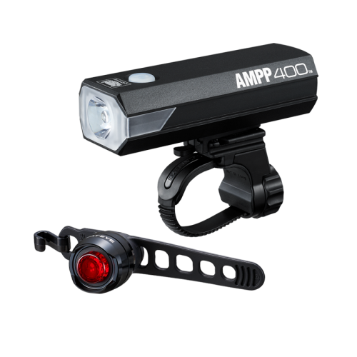 CATEYE USB LIGHT SET 前後燈套裝~AMPP400 + ORB RECHARGEABLE